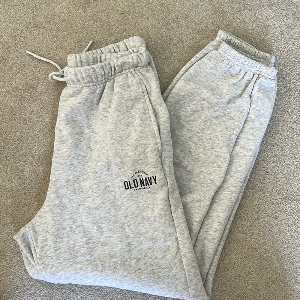 Old Navy Grey Logo Sweatpants